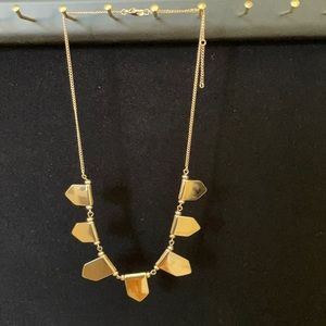 Gold tone statement necklace